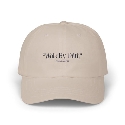 Walk by Faith Dad Hat Bold Faith - Everyday Style