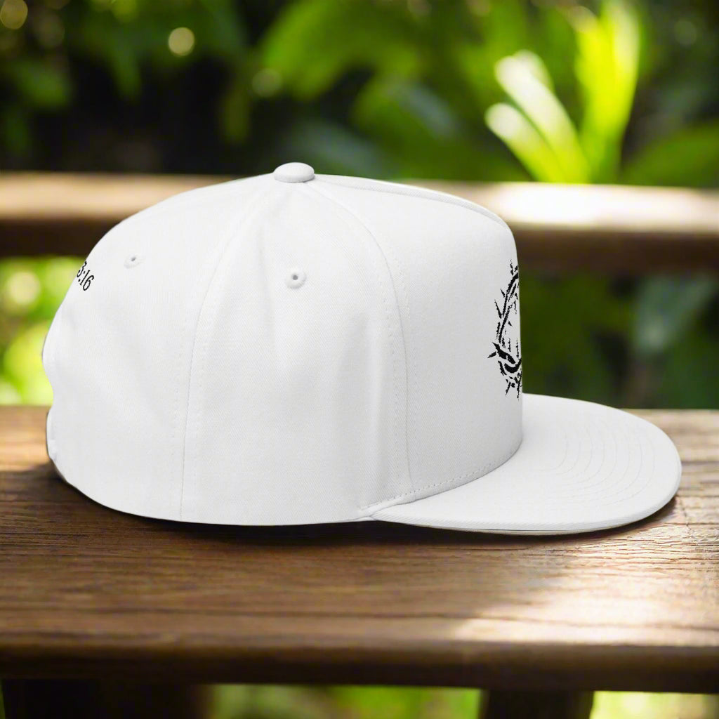 Crown of Thorns John 3:16 Hat - White