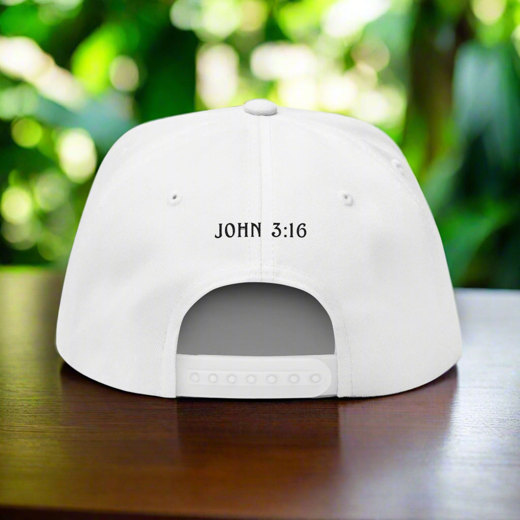 Crown of Thorns John 3:16 Hat - White
